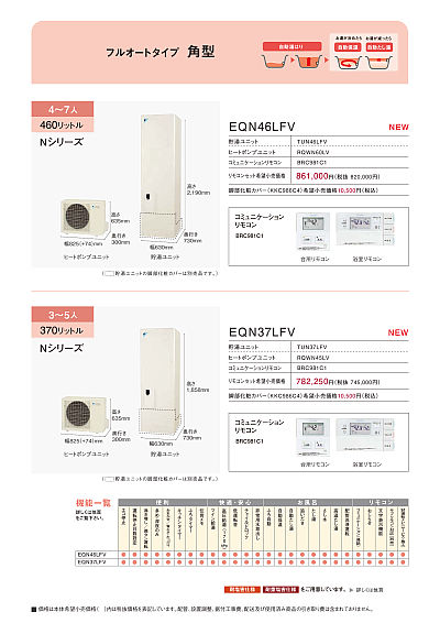 ダイキン自然冷媒ヒートポンプ給湯機 エコキュート | カタログビュー